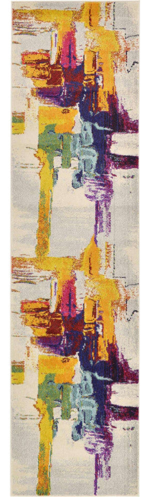 Rug Unique Loom Estrella Beige Runner 2' 7 x 10' 0