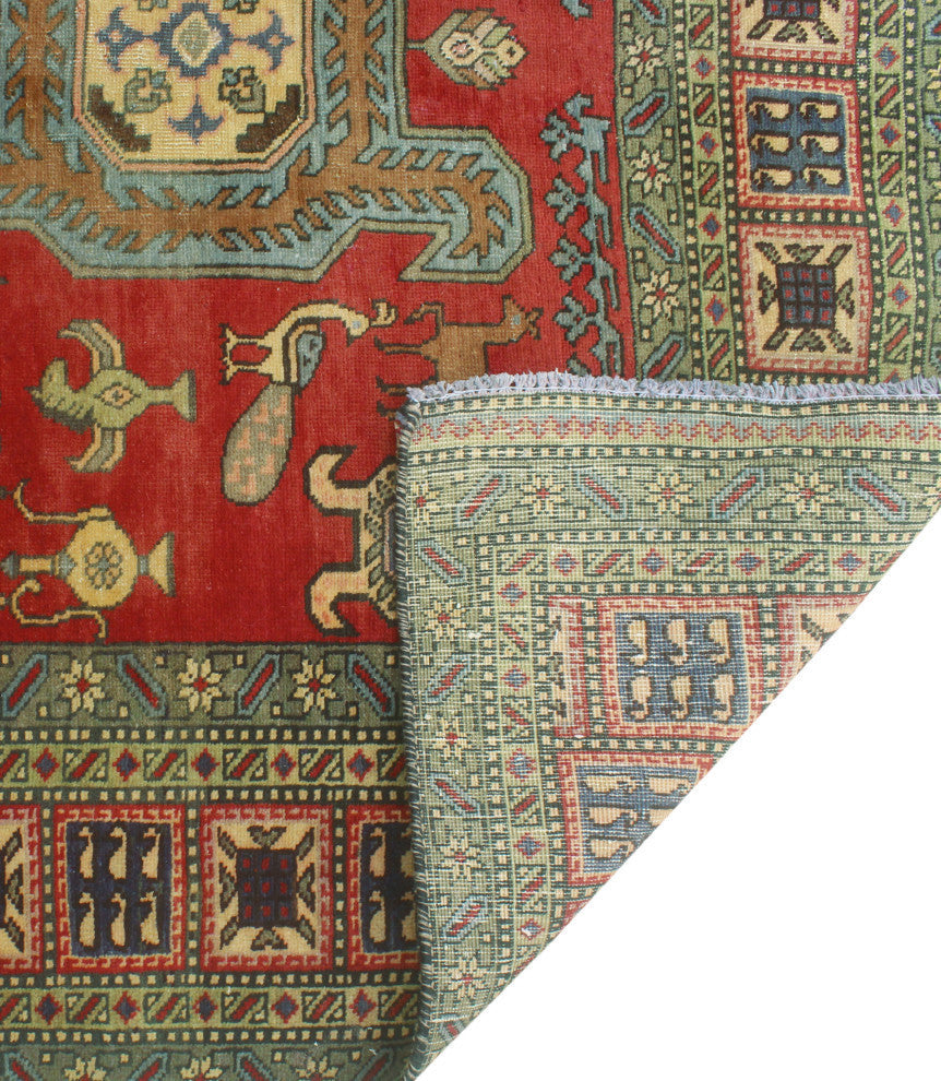 Fine Vintage Distressed Bethany Red/Beige Runner, 5'0x9'7