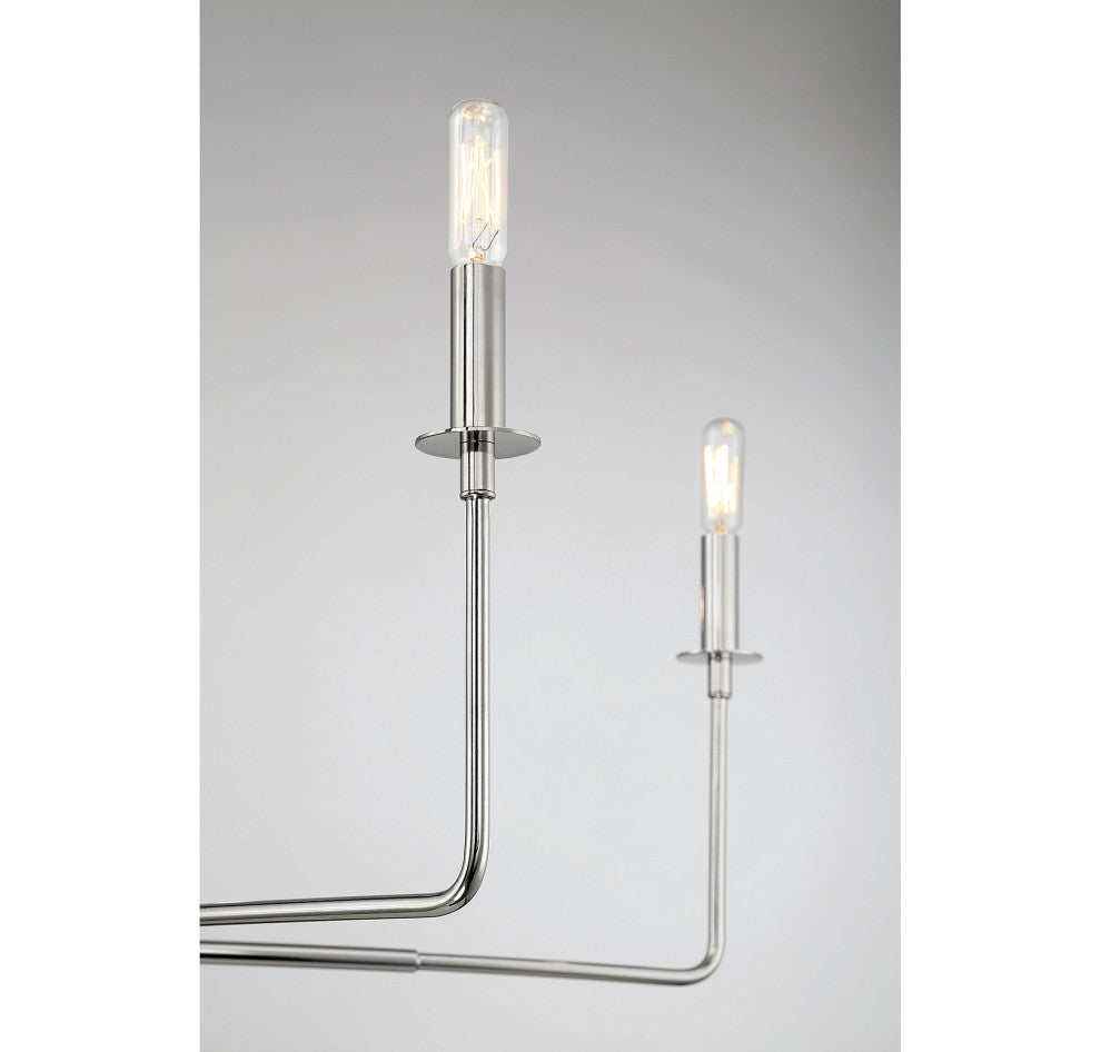 Savoy House Salerno 6-Light Chandelier, Polished Nickel