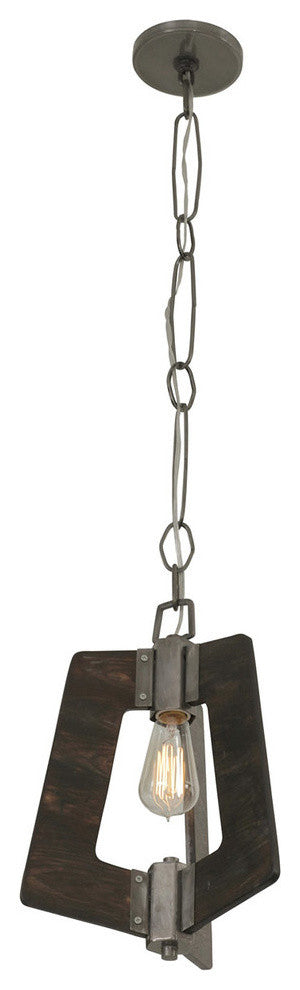 Varaluz-268M01SL-One Light Mini Pendant Steel