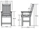 Springville Counter Dining Arm Chair, Weathered Acorn, Whitewash
