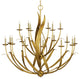 Menefee Large Gold Chandelier