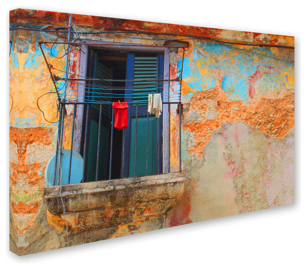 ''Havana Balcony'' Canvas Art, 19x12