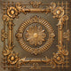 Antique Gold 3D Ceiling Panels, 2'x2', 4 Sq Ft
