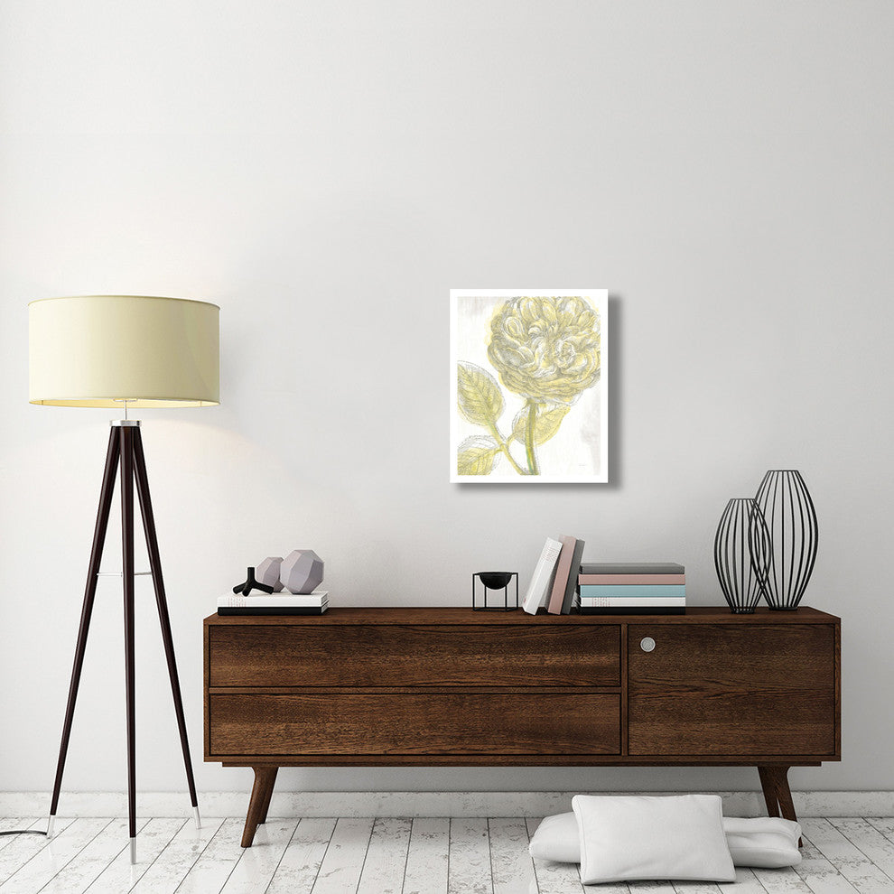 "Belle Fleur Yellow III" Digital Paper Print by Sue Schlabach, 22"x26"