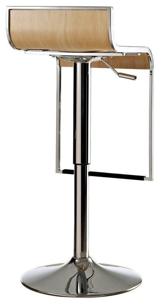 Modern Contemporary Dining Kitchen Wood Bar Stool Natural