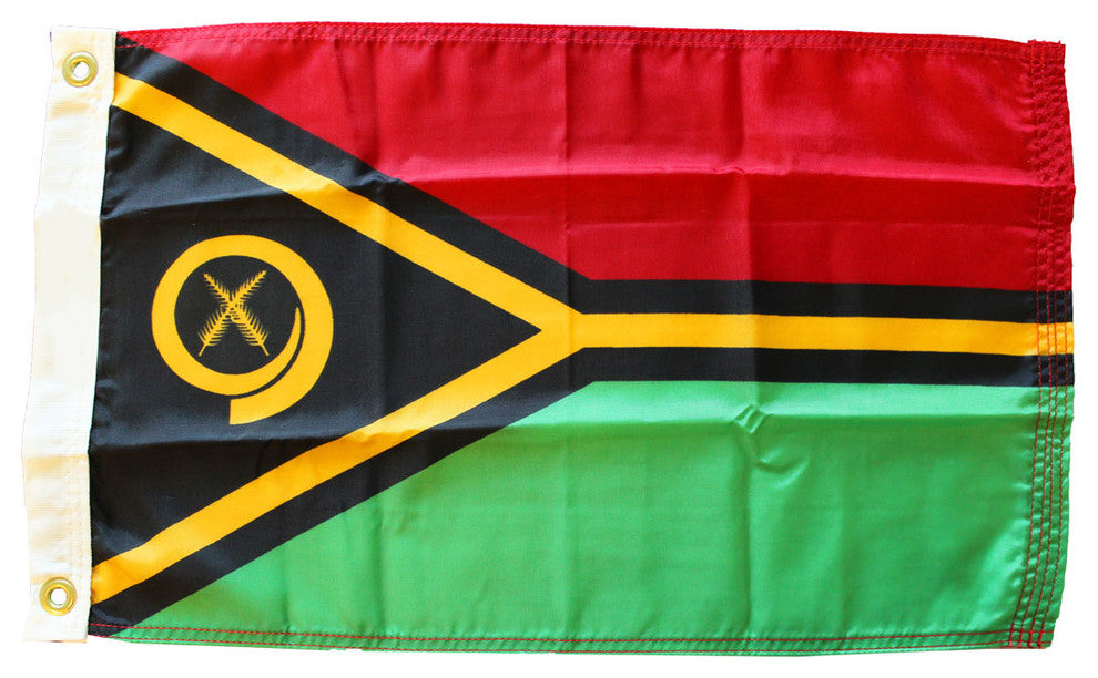 Vanuatu, 12"x18" Nylon Flag