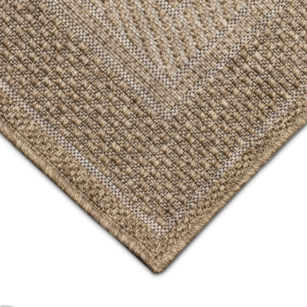 Orly Border Indoor/Outdoor Rug Natural 1'11"x7'6"