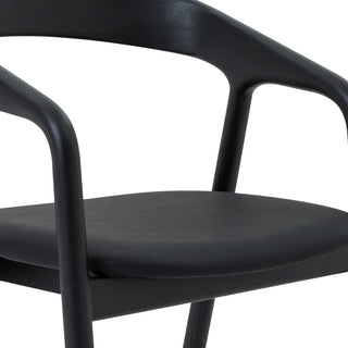 Apache Black Oak Wood and Faux Leather