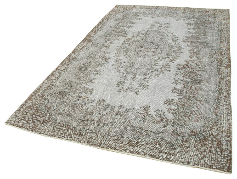 Rug N Carpet - Handmade Oriental 5' 6" x 9' 5" Decorative Overdyed Area Rug