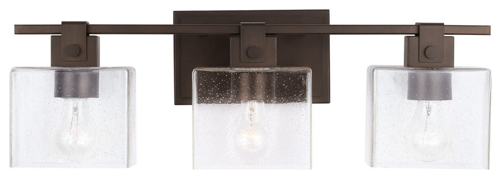 Capital Lighting 139134-498 3 Light 8" Tall Bathroom Vanity Light - Oil Rubbed