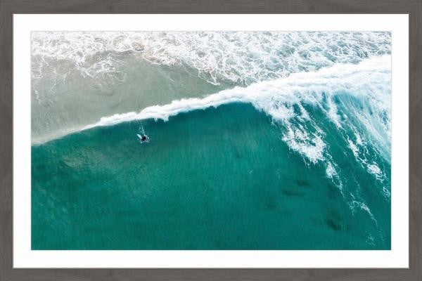 "Riding the Wave" Framed Painting Print, 30"x20"