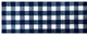 2' x 6' Navy and White Buffalo Plaid Washable Runner Rug