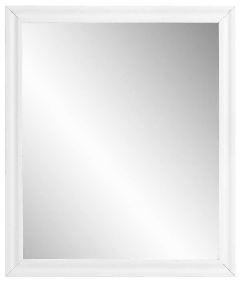 ACME Gaines Mirror, White High Gloss Finish