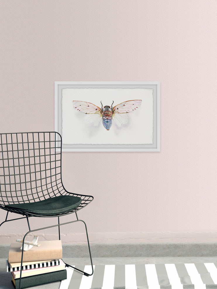 "White Wingspan" Framed Painting Print, 30"x20"