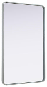 Elegant Lighting MR8A3048 Remy 30"W x 48"H Rectangular Flat - Silver