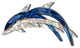 Coastal Home Decor 'Dolphins Pair' - Tropical Dolphin Art on Stainless Steel