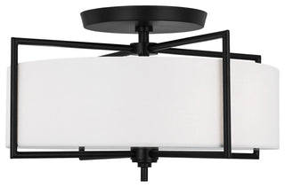 Perno Large Semi-Flush Mount, Aged Iron