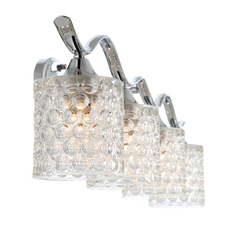 4-Light Dimmable Polished Chrome Vanity Light