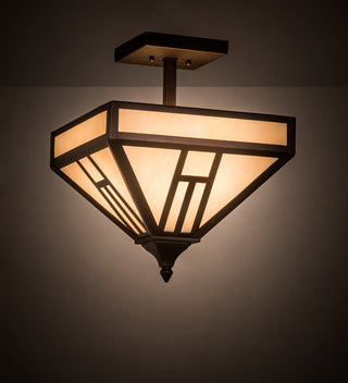 13Sq H Mission Flushmount