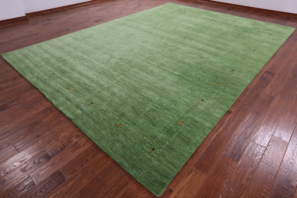 Persian Gabbeh Hand-Knotted Wool Rug 10' 0" X 14' 0" - Q15088