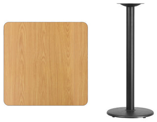 Square Natural Table Top XU-NATTB-3030-TR18B-GG