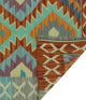 Sangat Kilim Art Gray/Rust Runner, 2'7x8'0