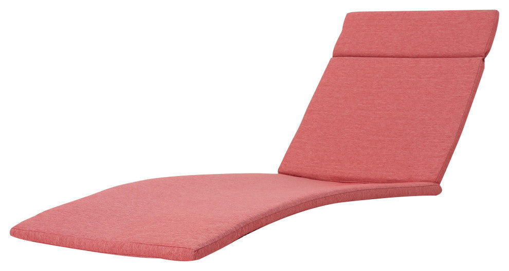 GDF Studio Soleil Outdoor Chaise Lounge Cushion, Red