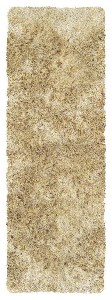 Weave & Wander Armada Plush Shag Rug, Cream, 2'6"x6'