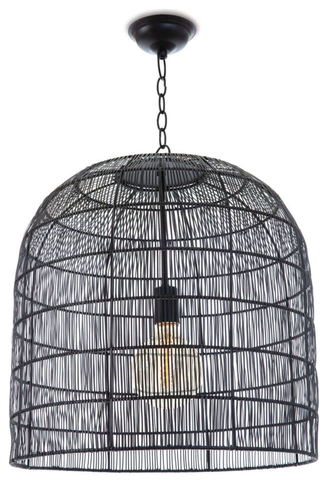 Fresco Metal Pendant, Black