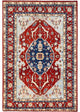 Blue, Serapi Heriz Design, Soft Wool, Hand Knotted, Oriental Rug, 4'x6'