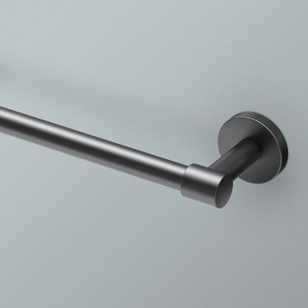 Reveal Towel Bar, Matte Black, 24", Single