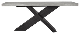 Durant Console Table, Black/Antique Grey
