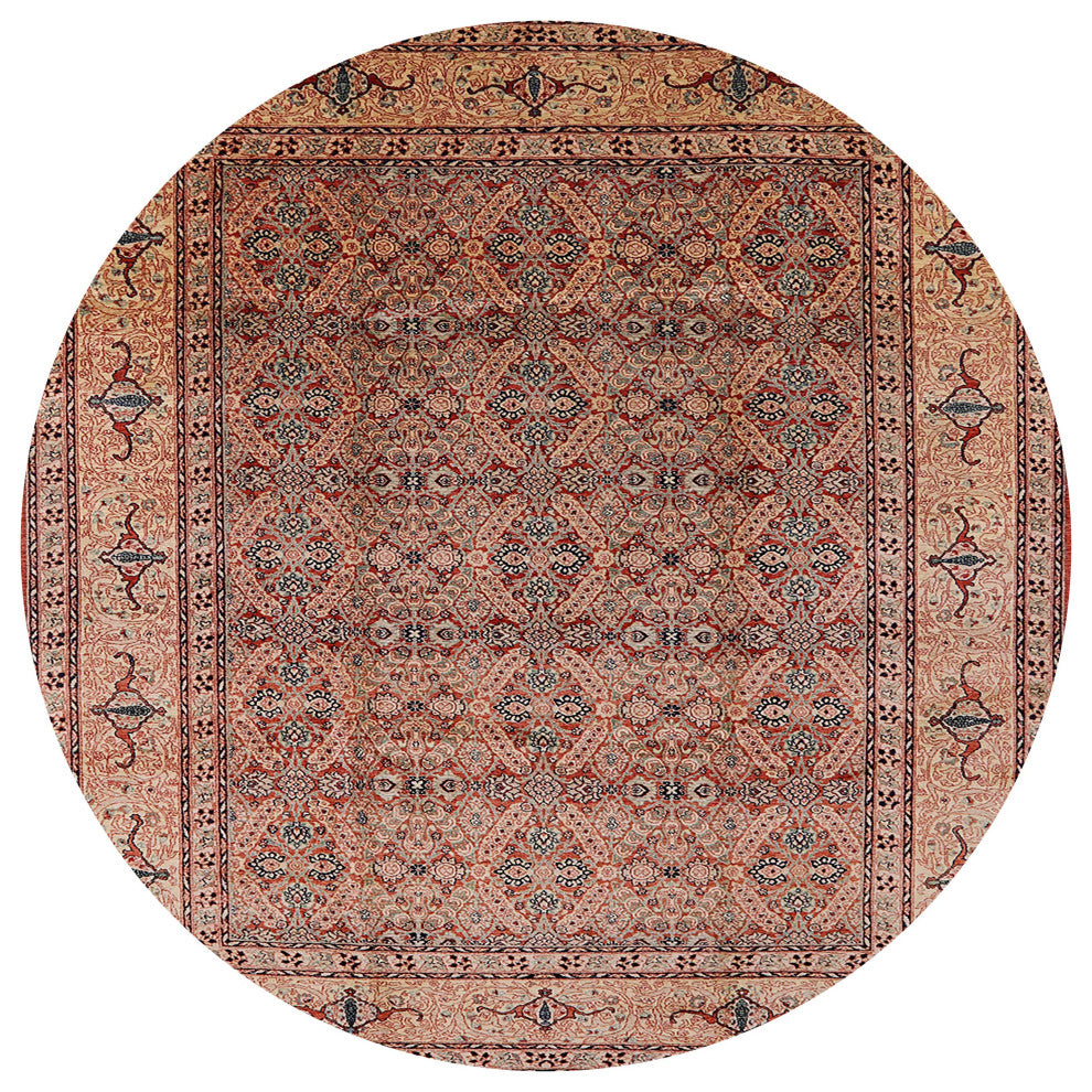 Ahgly Company Indoor Round Mid-Century Modern Area Rugs, 5' Round
