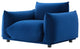 Armchair Accent Chair, Velvet, Blue Navy, Modern, Living Lounge Hospitality