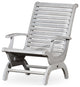 DTY Outdoor Living Aspen Eucalyptus Plantation Chair, Silver Gray