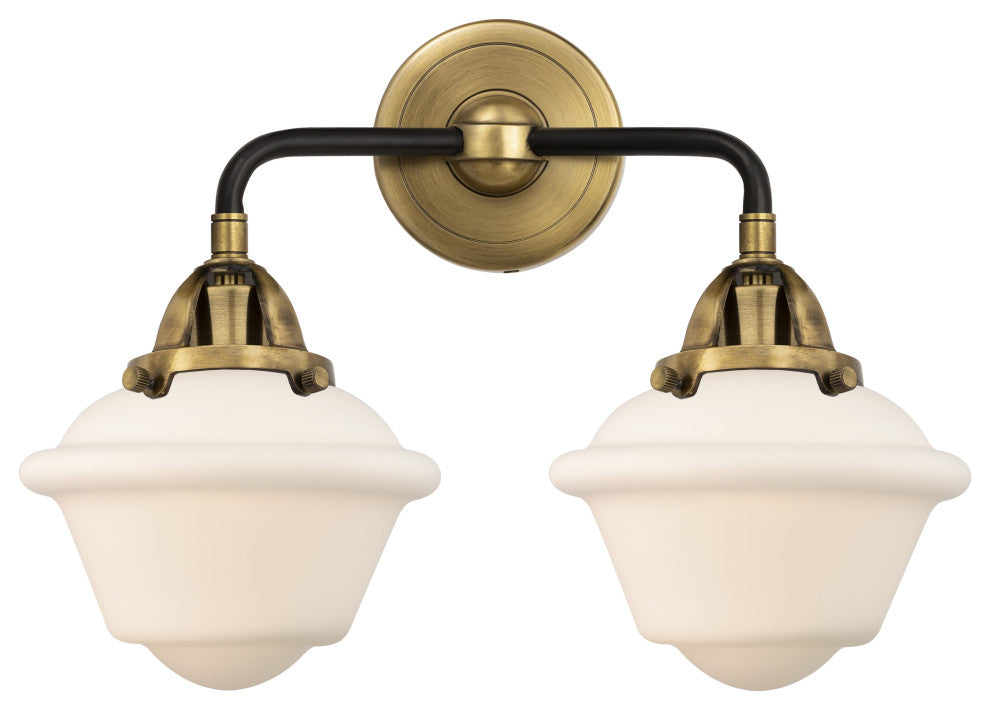 288-2W-BAB-G531-LED 2 Light 15.5" Bath Vanity Light, Black Antique Brass