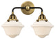 288-2W-BAB-G531-LED 2 Light 15.5" Bath Vanity Light, Black Antique Brass