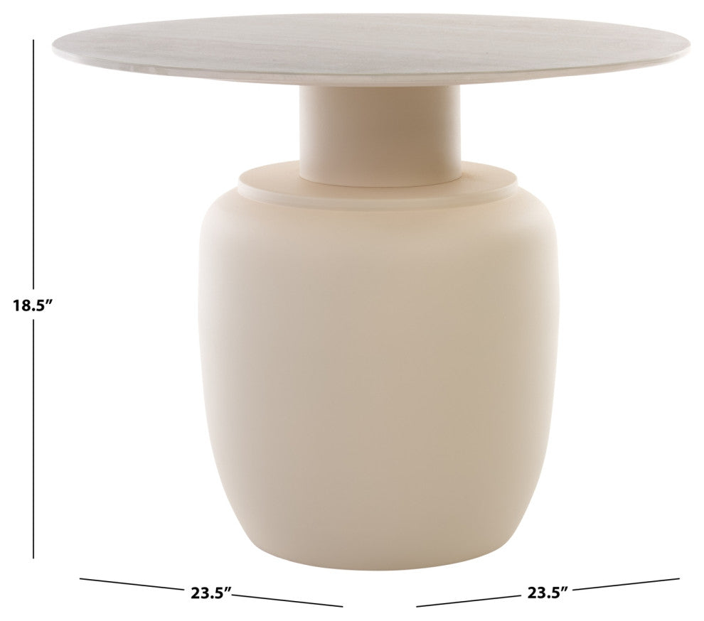 Safavieh Kielh Tall Ceramic Side Table, Beige