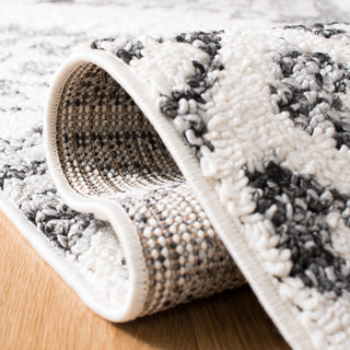 Safavieh Moroccan Tassel Shag MTS652F Rug, Ivory/Grey, 2'3" X 8'