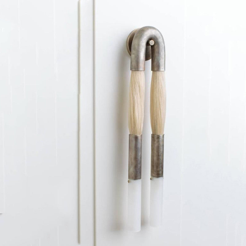 Creative Wall Lamp in Japanese Style for Bedroom, Corridor, Bronze