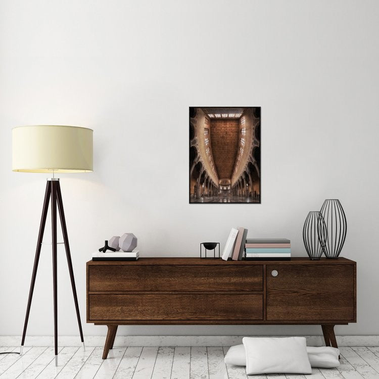 "Santa Sabina Church, Rome." Framed Canvas Giclee by Cuomo Massimo, 23x31"