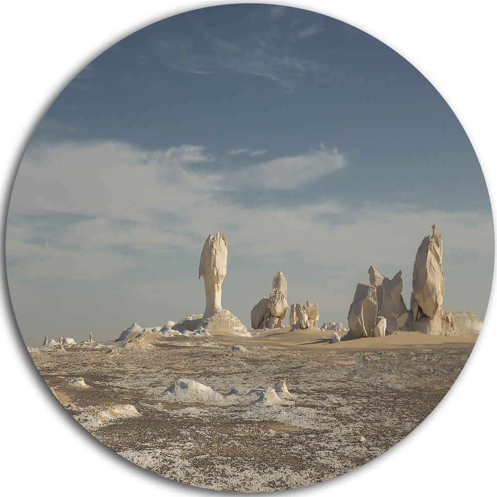 Desert Of Egypt, Landscape Photography Large Disc Metal Wall Art, 11"