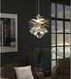 Modern Contemporary Living Dining Room 19" Ceiling Light Chandelier Copper, Silv