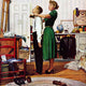 "Readying for First Date" Print on Canvas by George Hughes