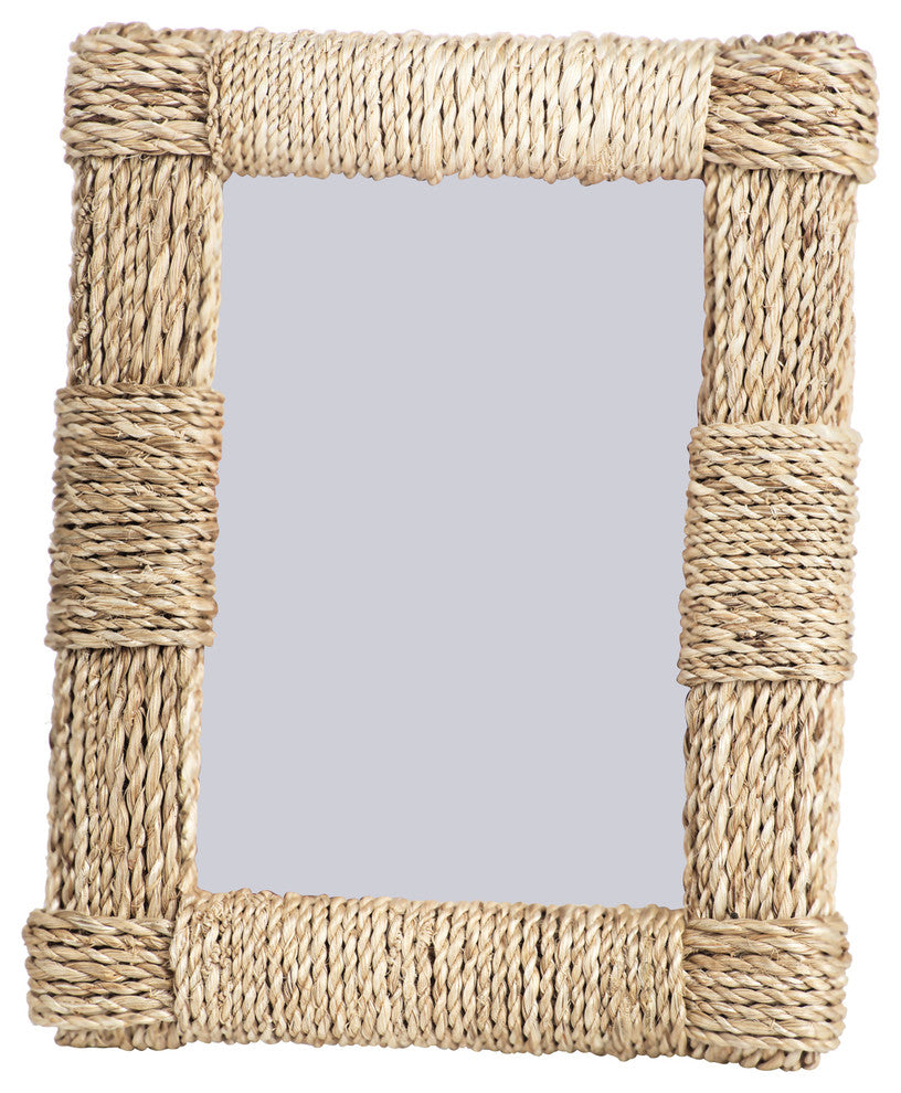 Faenza Abaca Rope Photo Frame, 5" X 7"