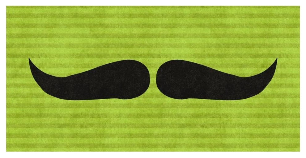 "Mustache: Upswept" Digital Paper Print by BG.Studio, 62"x32"