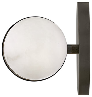 Hinkley Ibiza 16" Md LED Bath Vanity Light Fixture, Black Oxide + Faux Alabaster