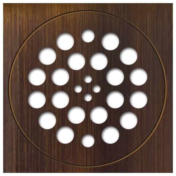 Tile Redi DP-OB-Set 2-Piece Shower Drain Cover Set, Oil Rubbed Bronze