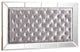 Galera Tufted and Mirrored Bed, Gray, Full